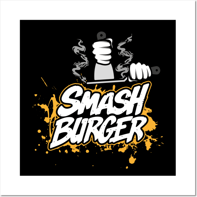 I Love Smash Burgers Wall Art by irfankokabi